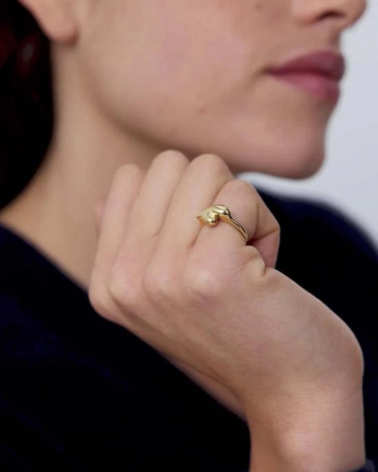  제니 버드 반지 퍼피 하트 시그넷 링 - JENNY BIRD