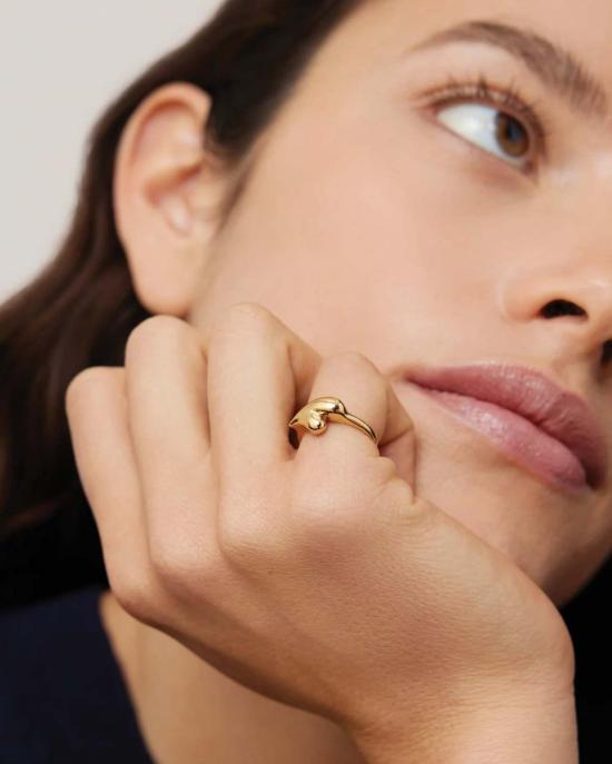  제니 버드 반지 퍼피 하트 시그넷 링 - JENNY BIRD