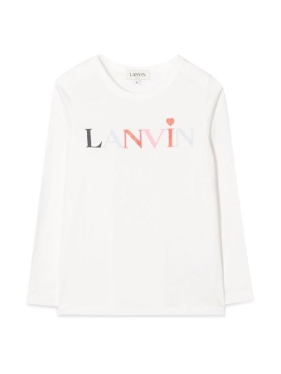  [키즈] 랑방 트레이닝 상의 키즈  티셔츠 콘 로고  화이트 - LANVIN