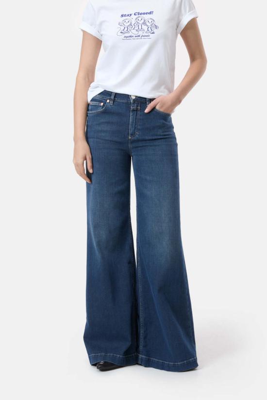  클로즈드 데님 팬츠 닫힌 글로우업 진 다크 블루