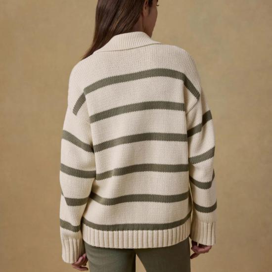  파허티 스웨터 파헤르티 선워시드 폴로  앤티크 스트라이프 - FAHERTY