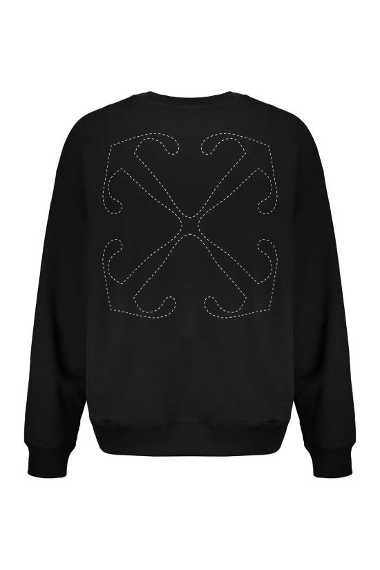  오프화이트 긴팔 티셔츠 블랙 긴팔 스웨트셔츠 - OFF WHITE