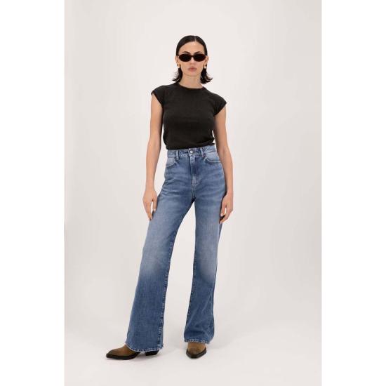  아이콘데님 스트레이트 팬츠 아이콘 데님 로스앤젤레스 슬림 플레어 진 이클립스