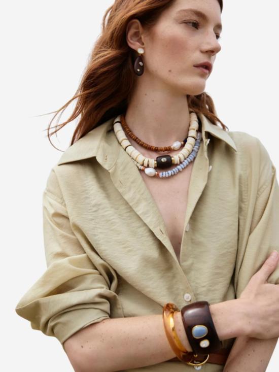  리지 포르투나토 팔찌 릿지 커프 - LIZZIE FORTUNATO