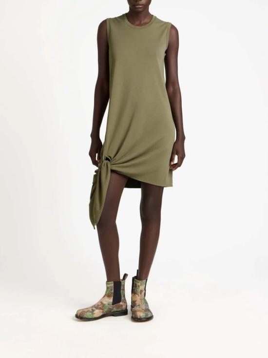 26SS JW앤더슨 미디 원피스 JD0050PG1810575 Green - JW ANDERSON