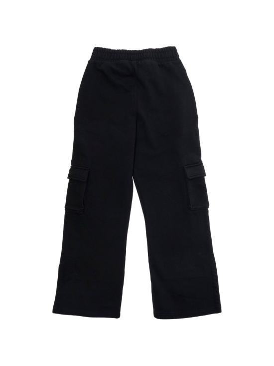 26SS [키즈] 오프화이트 스트레이트 팬츠 44GCH00BS26F001001 BLACK Black - OFF WHITE