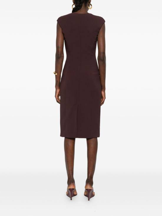 26SS 엘리자베타프랜치 미디 원피스 AB90061E2 644 Brown - ELISABETTA FRANCHI