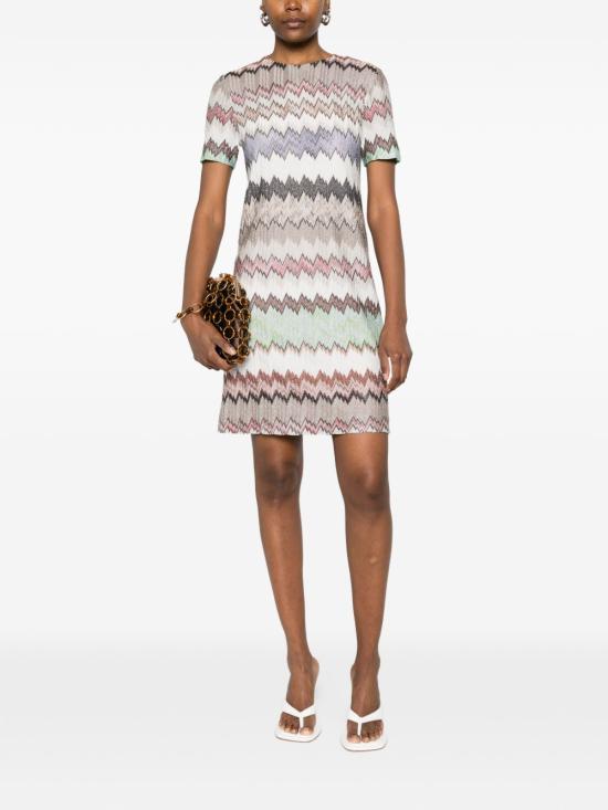 26SS 미소니 미디 원피스 DS26SG1O BR014WSM9Y3 MultiColour - MISSONI