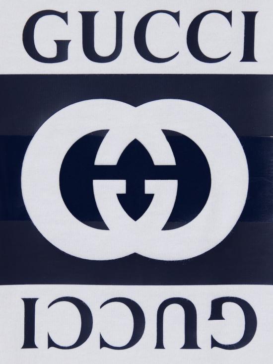 26SS [키즈] 구찌 티셔츠 855551 XJHO79056 Optic white blue - GUCCI