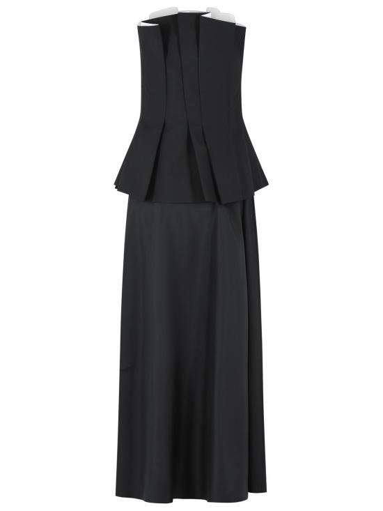 26SS 로에 미디 원피스 418 33 030001 Black - ROHE