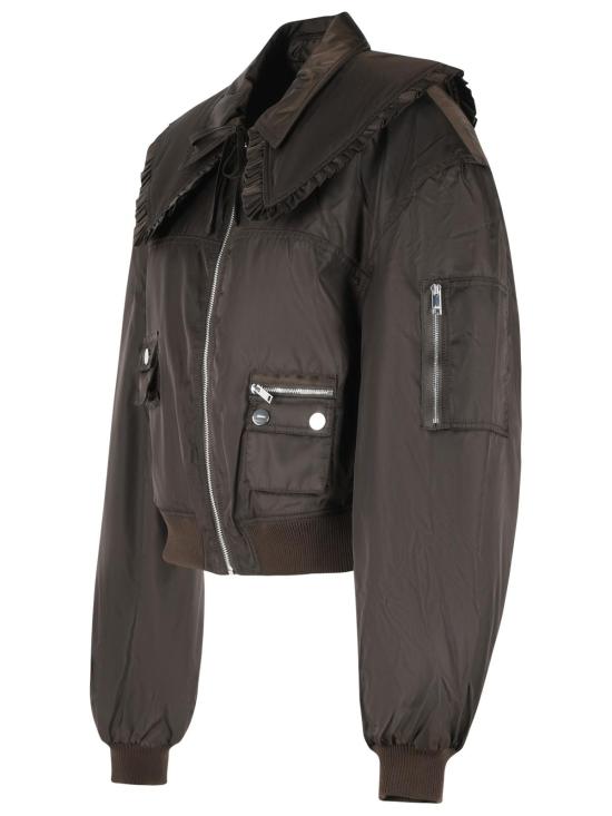 26SS 가니 나일론 봄버 자켓 A1010046ZWX Brown - GANNI