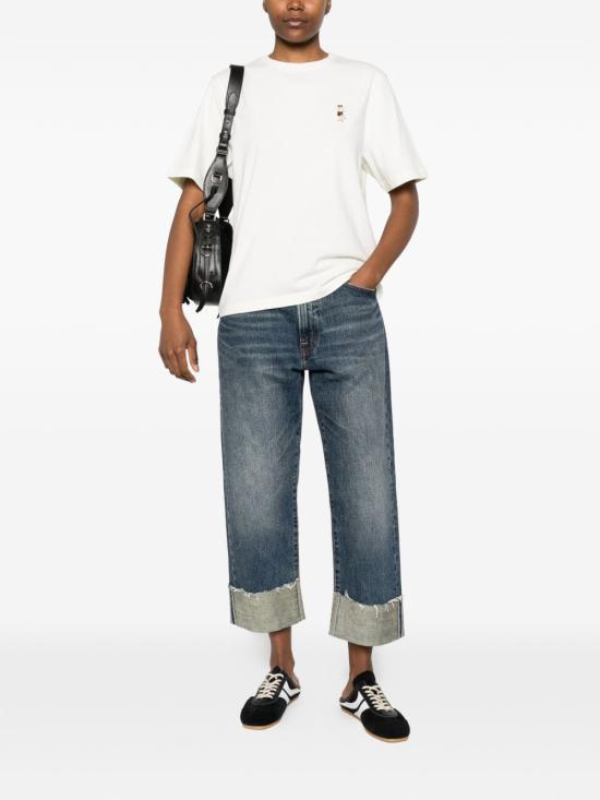 26SS 메종키츠네 드레스드 폭스 컴포트 티셔츠 QW00114 KJ01190443 Ivory - MAISON KITSUNE