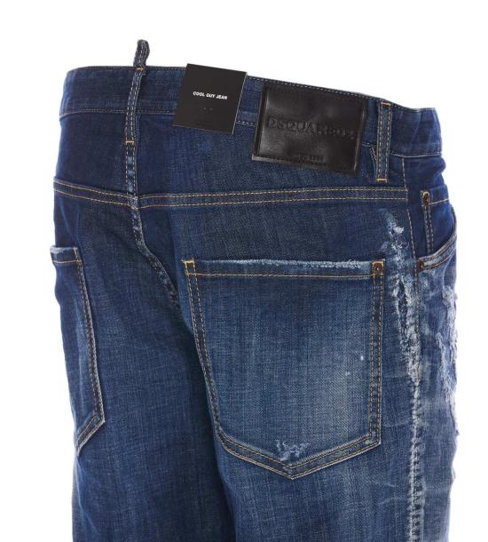  디스퀘어드2 데님 팬츠 Dsquared2 쿨가이 진 네이비블루 - DSQUARED2