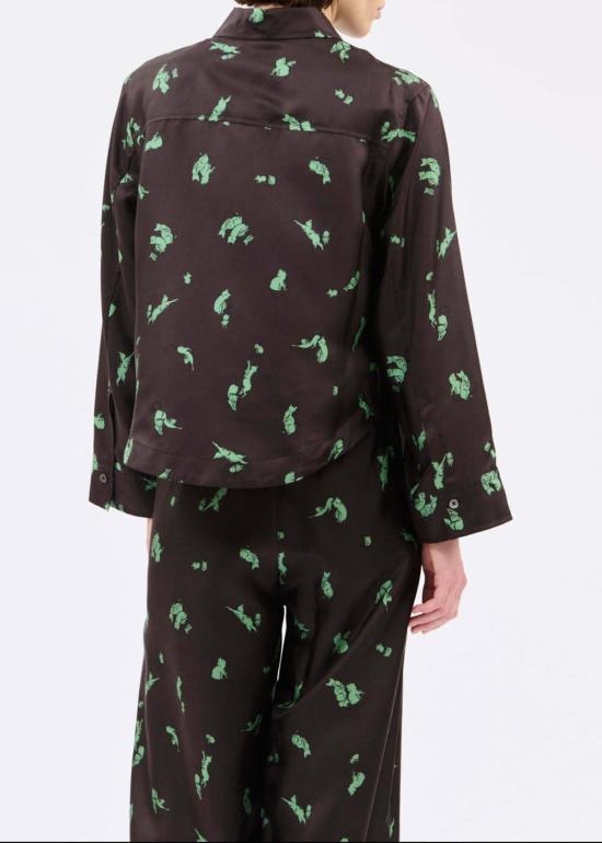  오디 블라우스 고양이 쥐 셔츠 - ODEEH