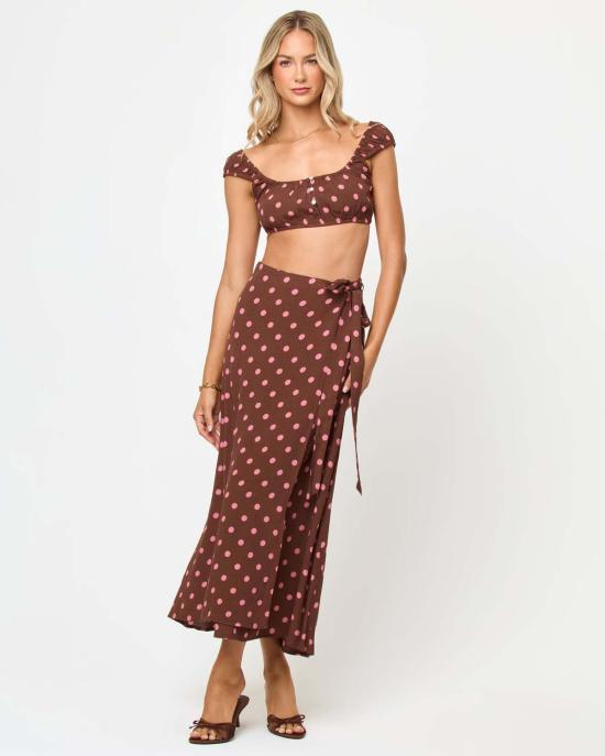  엘스페이스 민소매 티셔츠 LSpace Ever 탑 Alotta Polka Dot - L SPACE