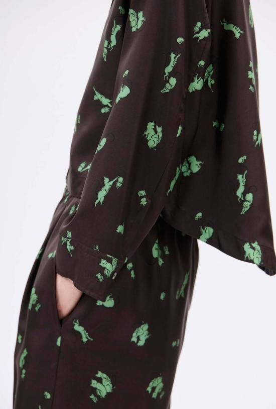  오디 스트레이트 팬츠 고양이 쥐 바지 - ODEEH