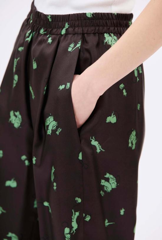  오디 스트레이트 팬츠 고양이 쥐 바지 - ODEEH