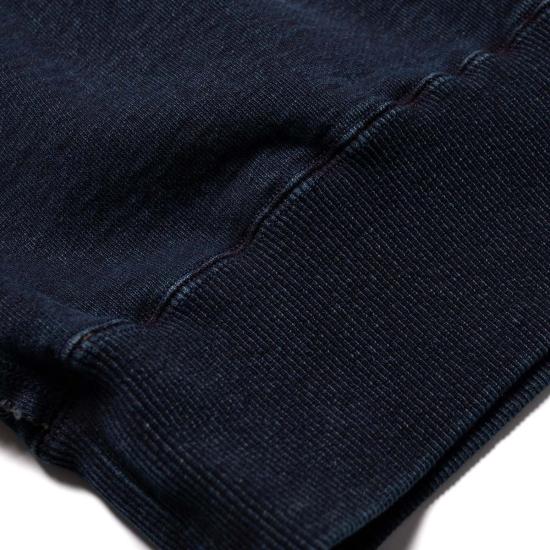  사무라이 진스 긴팔 티셔츠 Sis25 101 카키시부 인디고 스웨트셔츠 - SAMURAI JEANS