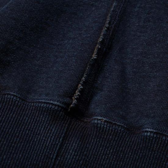  사무라이 진스 긴팔 티셔츠 Sis25 101 카키시부 인디고 스웨트셔츠 - SAMURAI JEANS