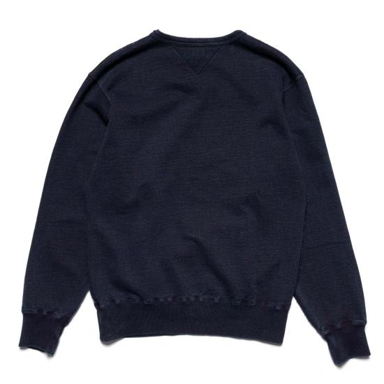  사무라이 진스 긴팔 티셔츠 Sis25 101 카키시부 인디고 스웨트셔츠 - SAMURAI JEANS
