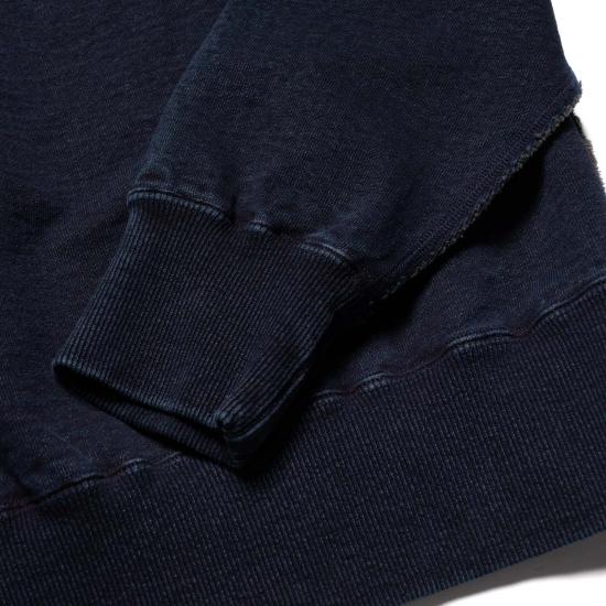  사무라이 진스 긴팔 티셔츠 Sis25 101 카키시부 인디고 스웨트셔츠 - SAMURAI JEANS