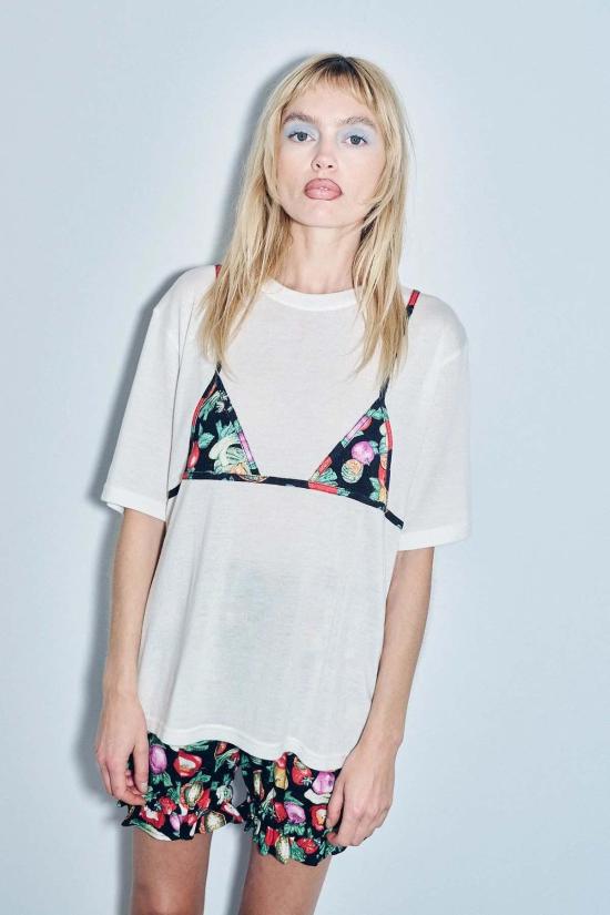  Fashion Brand Company 반팔 티셔츠 패션 브랜드 회사 유니섹스 비키니 바디 야채 티셔츠 - OTHER BRANDS