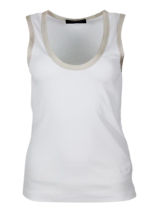 26SS 파비아나 필리피 반팔 티셔츠 JED275F606L396 21 White