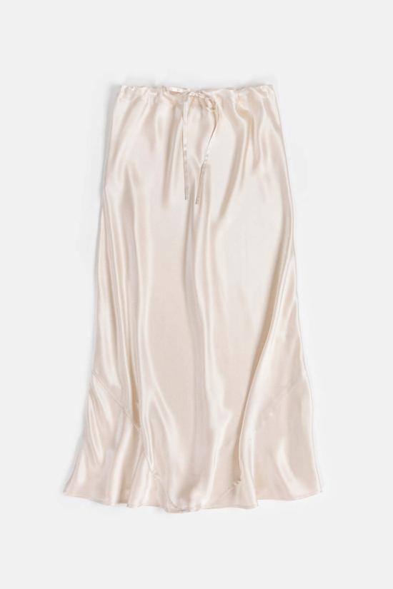  에리카 타노브 롱 스커트 Erica Tanov 툴라 실크 샤르뫼즈 스커트 - ERICA TANOV