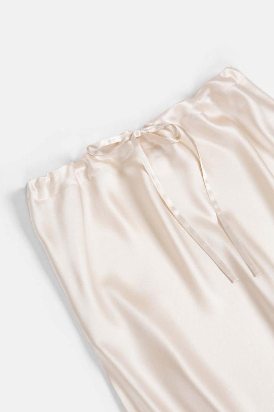  에리카 타노브 롱 스커트 Erica Tanov 툴라 실크 샤르뫼즈 스커트 - ERICA TANOV