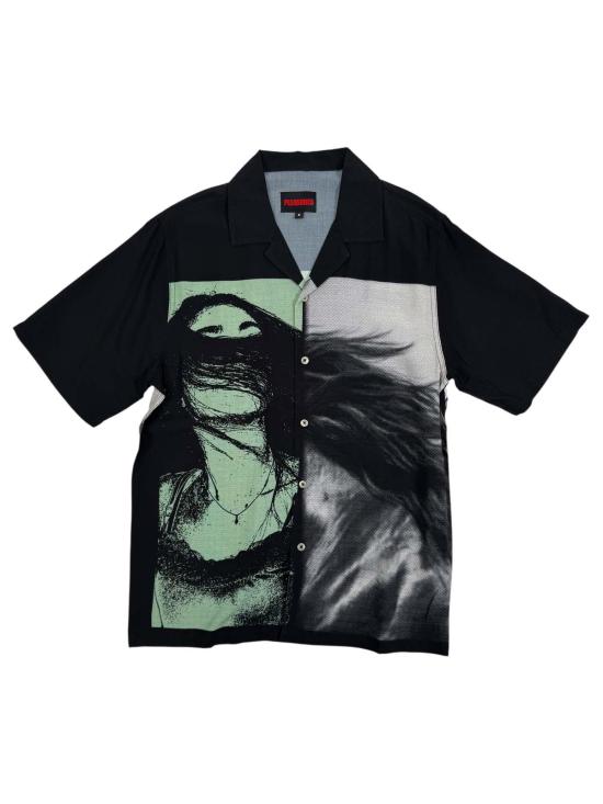  플레셔스 반팔 셔츠 플레저스 호스 헤어 버튼업 재킷