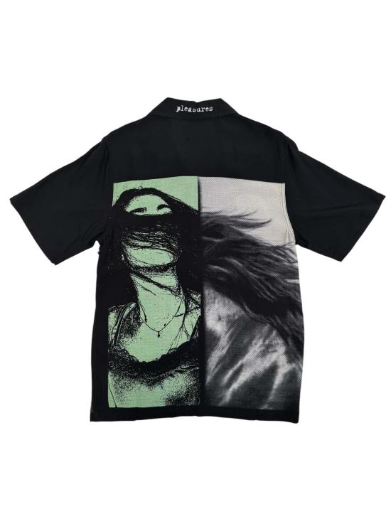  플레셔스 반팔 셔츠 플레저스 호스 헤어 버튼업 재킷 - PLEASURES