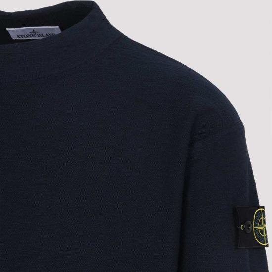  스톤 아일랜드 스웨터 크루넥  네이비 블루 - STONE ISLAND