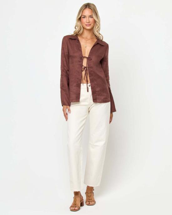  엘스페이스 튜닉 LSpace 베니스 셔츠 카페 - L SPACE