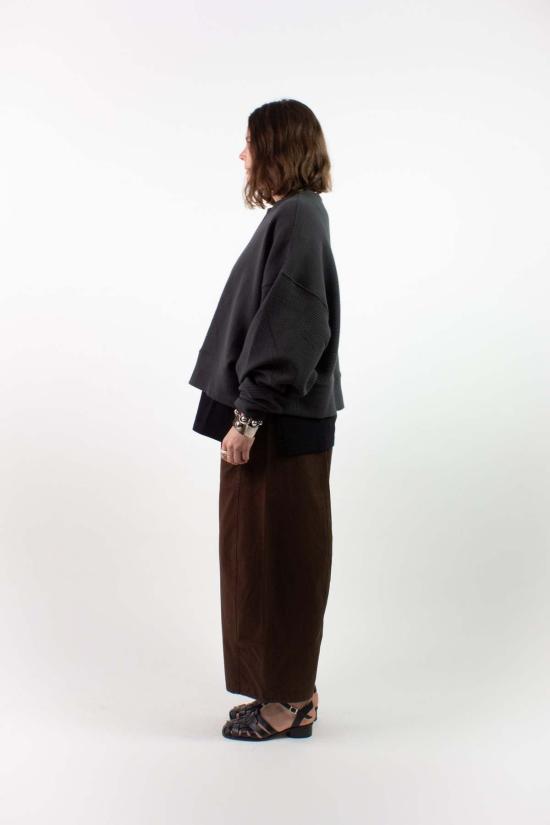  나닌 스웨터 마고트 리플드 코튼 스웨트셔츠 - NA NIN