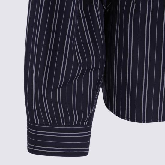  발렌시아가 셔츠 네이비 코튼 셔츠 - BALENCIAGA