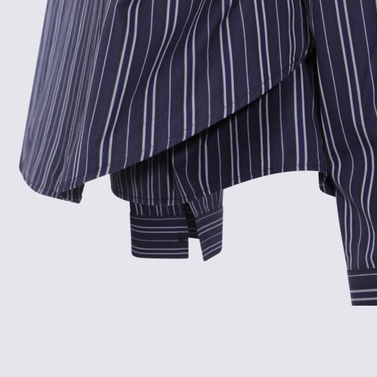  발렌시아가 셔츠 네이비 코튼 셔츠 - BALENCIAGA