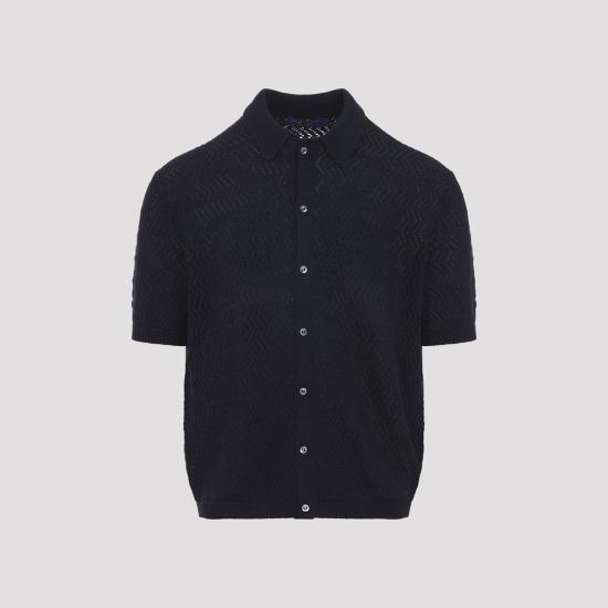  랄프 로렌 가디건 클래식 샤망 네이비 반팔 폴로 - RALPH LAUREN