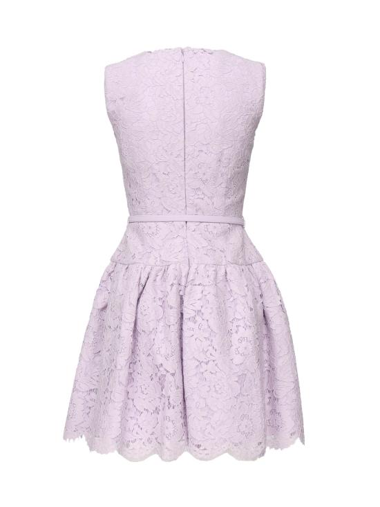  셀프 포트레이트 숏 원피스 레이스 미니 드레스 라일락 - SELF PORTRAIT