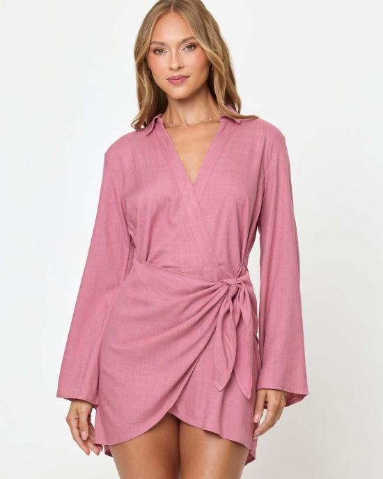  엘스페이스 숏 원피스 LSpace 라스 팔마스 드레스 벚꽃 - L SPACE