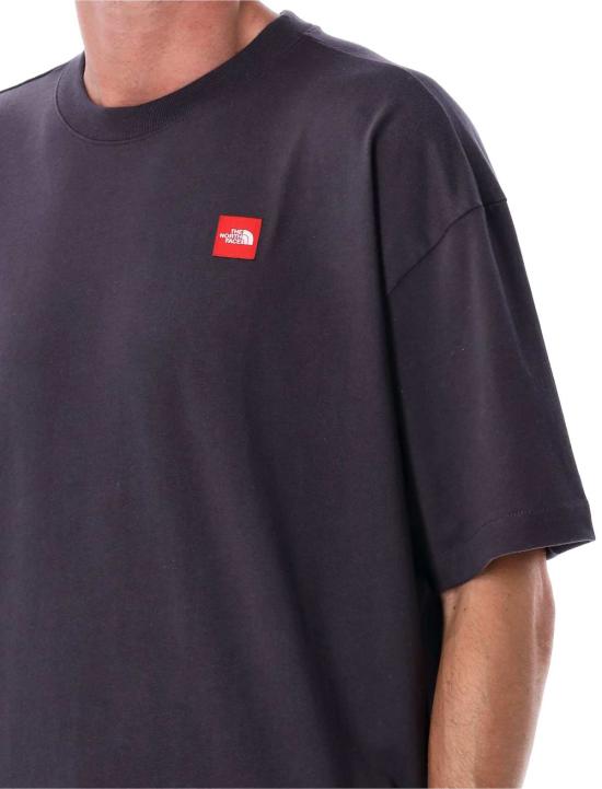  노스페이스 반팔 티셔츠 레드 박스 코튼 티셔츠 옵시디언 - NORTH FACE