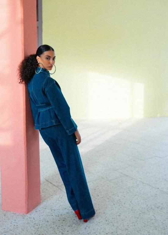  나지라 데님 자켓 카마르 데님 재킷 - NAZEERAH