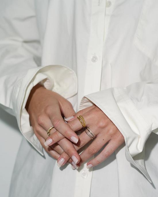  모드 앤 조 반지 모드 + 조 그리어 스파이럴 링 - MOD & JO