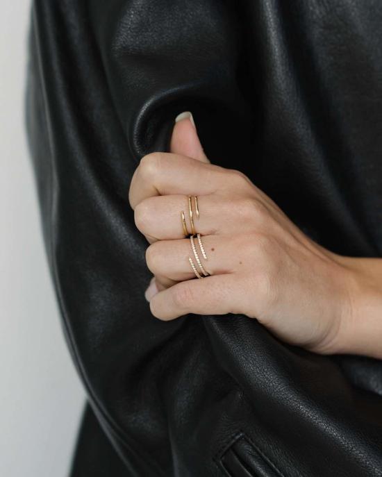  모드 앤 조 반지 모드 + 조 그리어 스파이럴 링 - MOD & JO