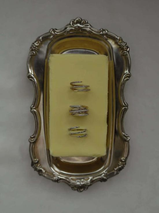  모드 앤 조 반지 모드 + 조 그리어 스파이럴 링 - MOD & JO