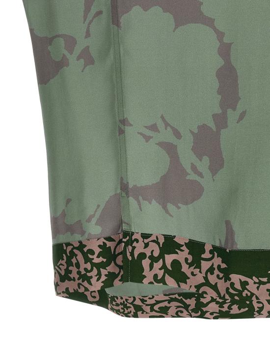  드리스 반 노튼 반팔 셔츠 Dries Van Noten 칼톤 셔츠 그린 - DRIES VAN NOTEN