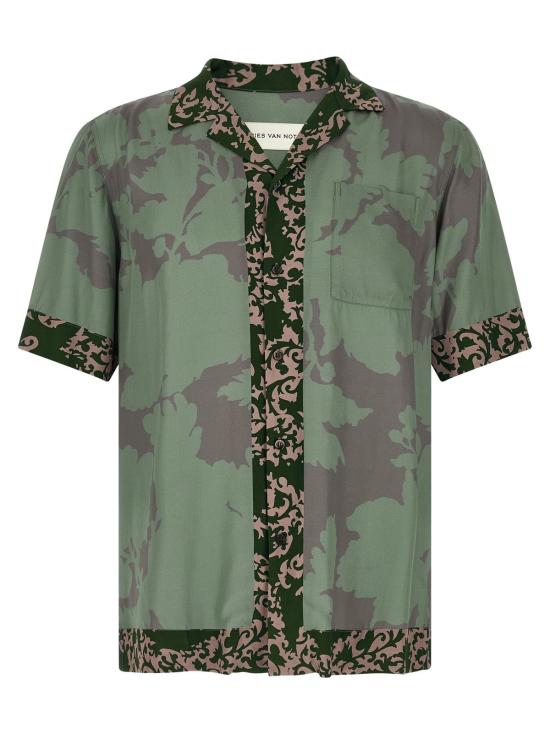  드리스 반 노튼 반팔 셔츠 Dries Van Noten 칼톤 셔츠 그린