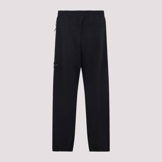  스톤 아일랜드 스트레이트 팬츠 블랙 팬츠 - STONE ISLAND