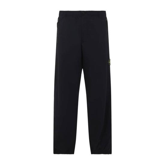  스톤 아일랜드 스트레이트 팬츠 블랙 팬츠 - STONE ISLAND