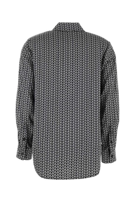  마이클 코어스 셔츠 자수 새틴 셔츠 니켈 - MICHAEL KORS