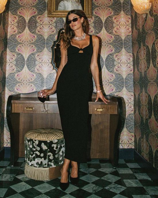  엘스페이스 롱 원피스 LSpace 알렉시스 드레스 블랙